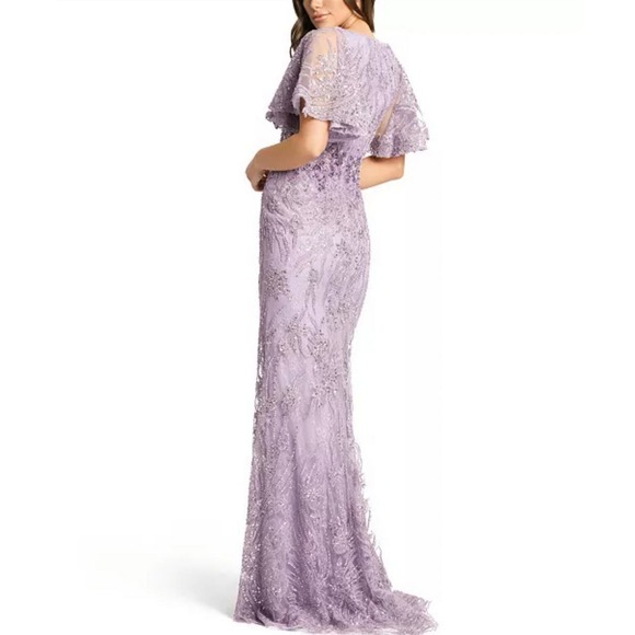 MAC DUGGAL Flutter-Sleeve Gown size 8 - Picture 2 of 8